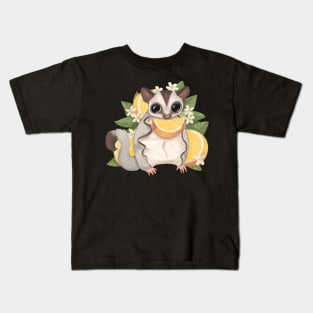 Orange Citrus Sugar Glider Kids T-Shirt